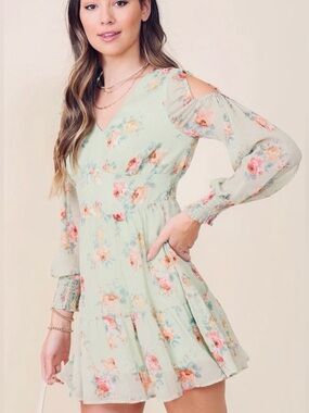 Shimmer Floral dress